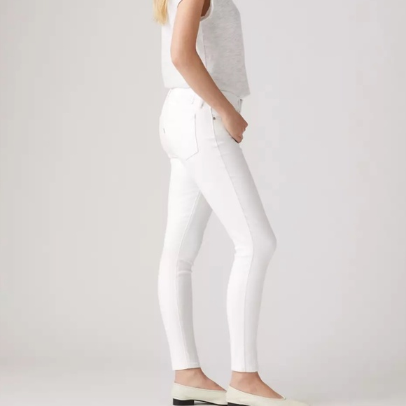 🤍 Levi’s 711 Skinny Jeans | Women’s W26 L30 | White Denim - Picture 2 of 8